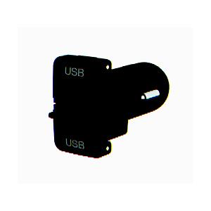 カシムラ DC充電器　USB×2ポート　USBポートカバー付   DC-048 ［2ポート］