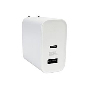 カシムラ AC充電器 USBA+C PD45W 自動識別 リバーシブル  ホワイト AC-049 ［...