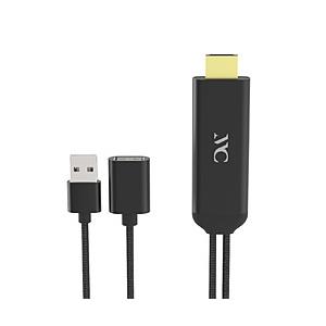 カシムラ USB-Aメス ⇔ HDMI＋USB-Aオス(給電用)ケーブル [映像 /3m] iPho...