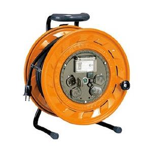 ハタヤリミテッド 単相100V型ブレーカーリール　30m　アース付　とび出しプラグ付　BS301K