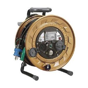 ハタヤリミテッド メタルセンサーリール　単相100V接地付　30m　接地抵抗可変式　MSB301KV...