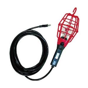 ハタヤリミテッド 補助コードランプ 60W耐震電球付 電線10m ランプガード赤 ILI10R