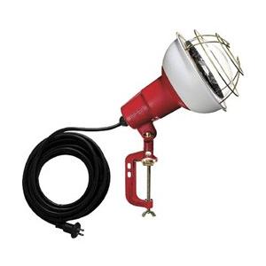ハタヤリミテッド 防雨型作業灯　リフレクターランプ500W　100V電線5m　バイス付　RC505
