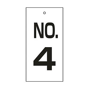 日本緑十字 緑十字　バルブ表示板　NO．4　100×50mm　両面表示　エンビ 167004