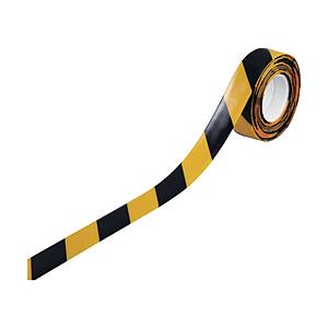 日本緑十字 緑十字　高耐久ラインテープ　黄／黒　５０ｍｍ幅×１０ｍ　両端テーパー構造　屋内用   4...