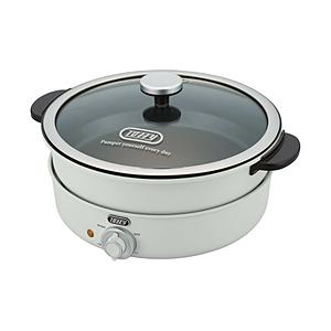 ラドンナ K-HP2-AW 電気グリル鍋 TOFFY ASH WHITE [プレート3枚]