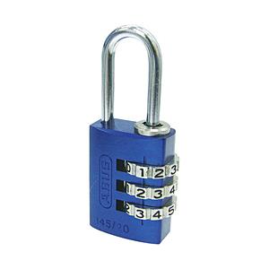 ABUS ナンバー可変式南京錠　145-20　ブルー　14520BL