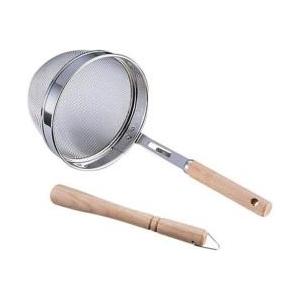 タケコシ 18-8木柄万能こし（16メッシュ） 小 ＜BKS0402＞