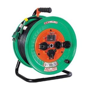 日動工業 電工ドラム 防雨防塵型100Vドラム アース過負荷漏電しゃ断器付 30m NWEK33