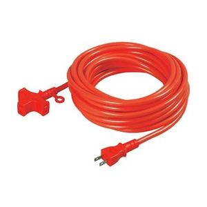 日動工業 十字トリプル延長コード　アース無し　10m　アカ　MRS10R