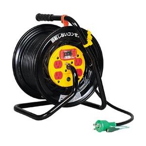日動工業 電工ドラム　マジックリール　100V　アース過負荷漏電しゃ断器付　30m　ZEK34