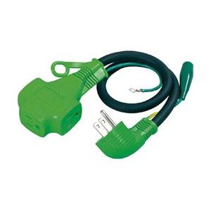 日動工業 ショートタップ　Lヘナトリプルポッキン　100V　アース付　50cm　PPTL0.5E