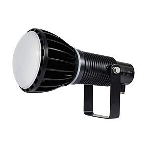 日動工業 エコビックLED投光器100W　常設用　ワイド　アース付　電線2m　本体黒、電球黒   A...