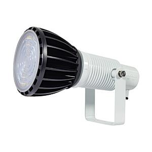 日動工業 エコビックLED投光器100W　常設用　スポット　アース付　電線2m　本体白、電球黒   ...
