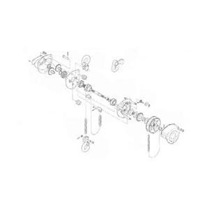 キトー CB020用部品　フックラッチ組　C1FA01510712