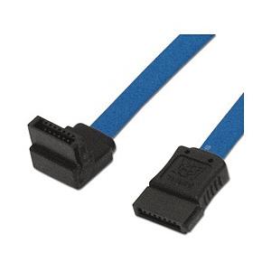 アイネックス シリアルATAケーブル 片下L型コネクタ（ブルー・20cm）SAT-3002LBL