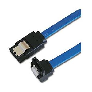 アイネックス SAT-3105LBL (ラッチ付 シリアルATAケーブル 片下L型コネクタ/50cm...