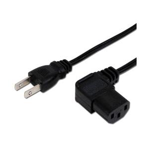 アイネックス ACP15LBK (AC電源ケーブル 極細L型タイプ) ブラック