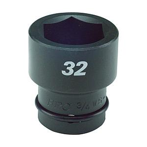 フラッシュツール FPC インパクト ショート ソケット 差込角19mm 対辺21mm 3／4WS−21