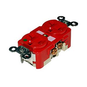 HUBBELL 壁コンセント（レッド） 8300R