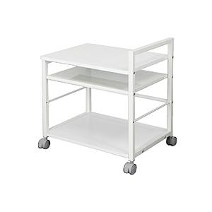 レメックスジャパン デスクワゴン [W485ｘD370ｘH535mm] プリンターワゴン  白木目 ...