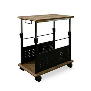 レメックスジャパン 上下昇降パソコンワゴン [W350ｘD600ｘH510〜805mm] CPUワゴ...