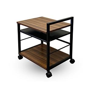 レメックスジャパン デスクワゴン [W485ｘD370ｘH535mm] プリンターワゴン  木目 R...