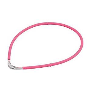 ファイテン RAKUWA磁気チタンネックレスS-II(ピンク×クリア/45cm)0215TG6772...