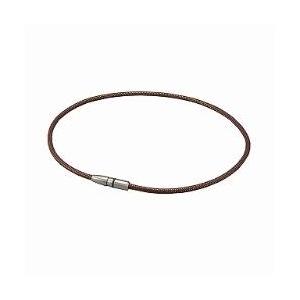 ファイテン RAKUWA磁気チタンネックレス BULLET(ブラウン×ゴールド/50cm) 0217...