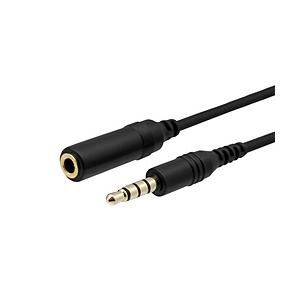 Owltech(オウルテック) 1.5m オーディオ延長ケーブル 4極対応  ブラック OWL-CB...