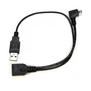 ネクストゼロワン USB-OTGケーブル L型コネクタ  ブラック IKS-CABL12553 [振...