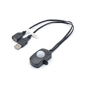タイムリー USB人感センサー 動きに反応して電源ON USBSENSOR-BK ブラック 【852...