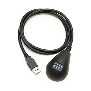 GROOVY USB3.0延長ケーブル 卓上用 GR--DTUS30B ブラック　1m［USB-A ...