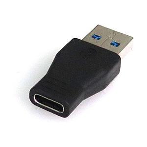 タイムリー USB変換アダプタ [USB-A オス→メス USB-C /転送]  ブラック GMC5...