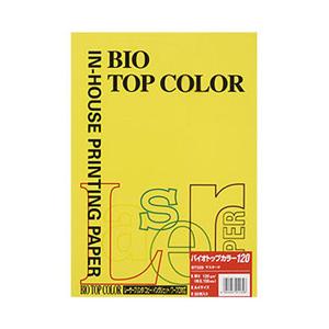 伊東屋 BT329（バイオトップカラー/マスタード/A4/50枚/120g） 【852】