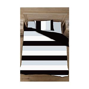 生毛工房 【まくらカバー】ボーダーブロード 標準サイズ(綿100％/45×90cm/ブラック) 【8...