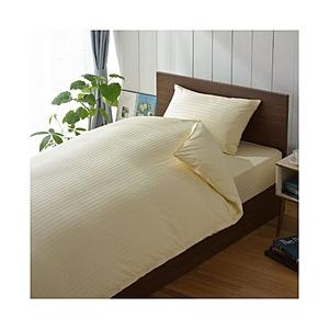 生毛工房 【ボックスシーツ】サテンストライプ シングルサイズ(綿100％/100×200×30cm/...