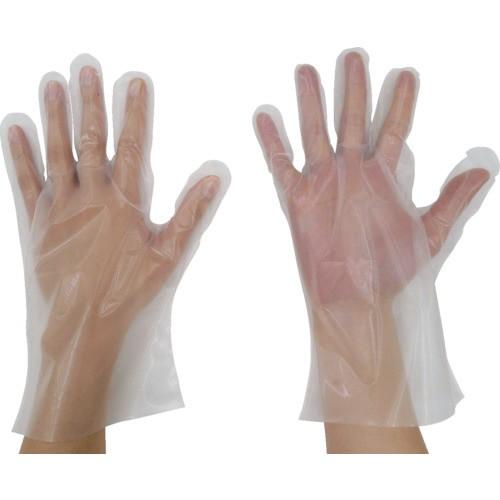 東京パック スーパーハイブリッドグローブ エンボス五本絞り 200枚 L  クリア HG-L