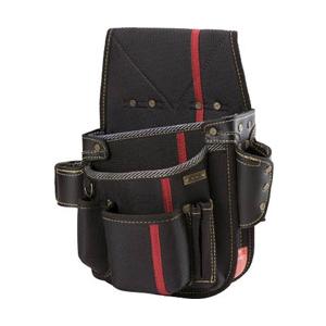 基陽 ＫＨ 進化シリーズ ネイルバッグ（小） 黒／緋 右腰用 ＳＡ１３Ｋ