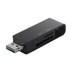 BUFFALO(バッファロー) BSCRD05U2BK(どっちもUSBコネクター採用USB2.0対応カードリーダーライター/ブラック) 【864】｜y-sofmap