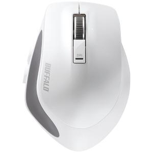 BUFFALO ワイヤレスBlueLEDマウス BSMBB500Mシリーズ 静音 Mサイズ  BSMBB500MWH