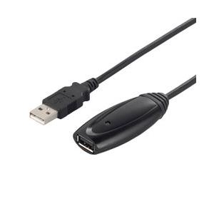 BUFFALO(バッファロー) USB2.0リピーターケーブル (A to A) 5m ブラック B...