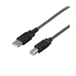 BUFFALO(バッファロー) USB2.0ケーブル (A to B) ブラックスケルトン 3m B...