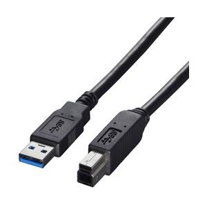 BUFFALO(バッファロー) コネクター USB3.0 A to B ケーブル 2m ブラック B...