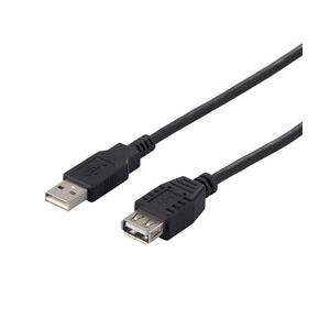 BUFFALO(バッファロー) USB2.0延長ケーブル (A to A) 3m ブラック BCUA...