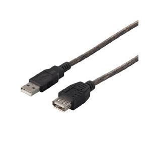 BUFFALO(バッファロー) USB2.0延長ケーブル (A to A) 3m ブラックスケルトン...
