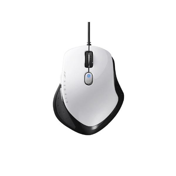 BUFFALO(バッファロー) BSMBU518SWH　有線BlueLEDネオフィットマウス Sサイ...