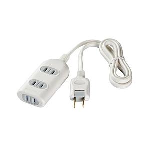 BUFFALO(バッファロー) 2ピン式電源タップ 3個口 シャッター付 5m ホワイト BCTAP...