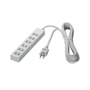 BUFFALO(バッファロー) 2ピン式電源タップ 6個口 雷サージ防止 3m ホワイト BCTAP...