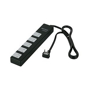 BUFFALO(バッファロー) 2ピン式電源タップ 10個口 1.5m ブラック BCTAPSD21...